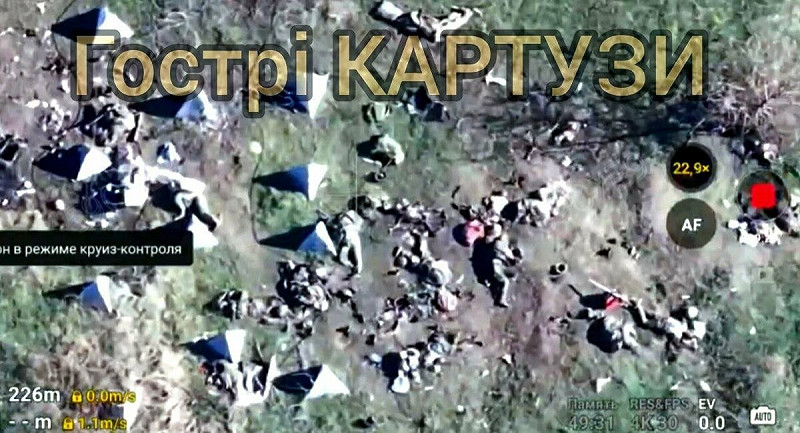 烏克蘭「Omega」特戰部隊釋出新畫面，顯示俄軍在羅丁斯克附近遭重創。   圖：翻攝自 X @NOELreports