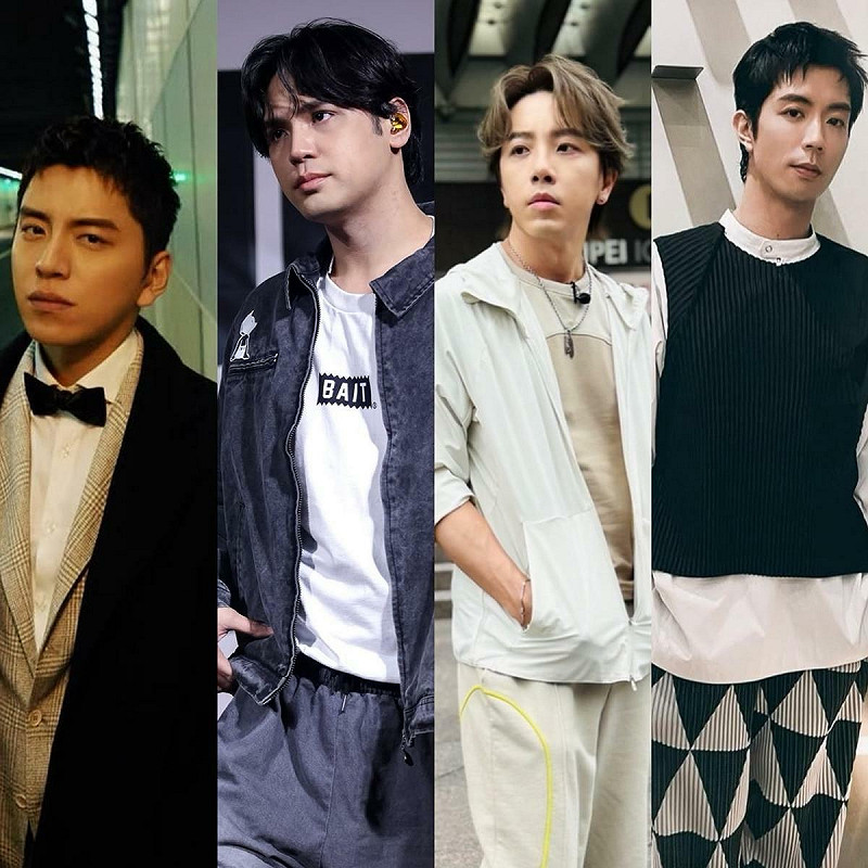 藝人閃兵案延燒，王大陸(左起)、陳零九、坤達、小杰等人皆涉案。   圖：翻攝自IG