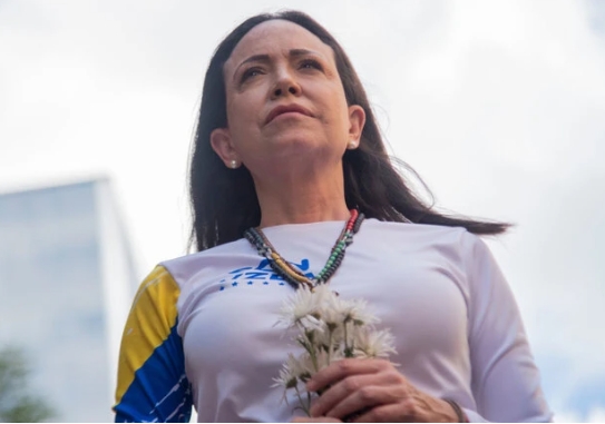 委內瑞拉籍的諾貝爾和平獎得主馬查多。   圖 : 翻攝自追著大事跑的人