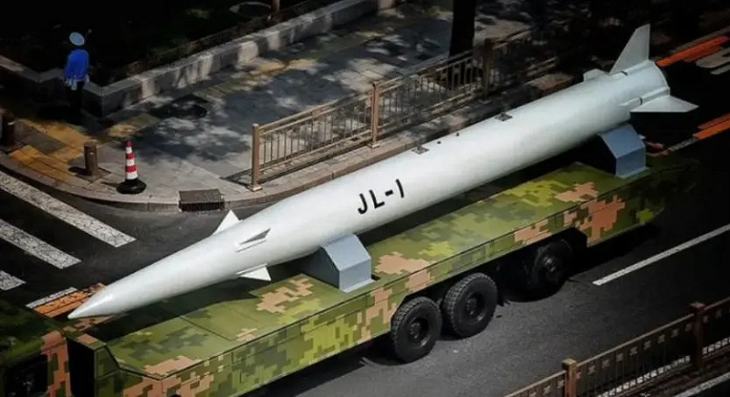  驚雷-1 遠程導彈。 圖：翻攝自 騰訊新聞@張斌說 