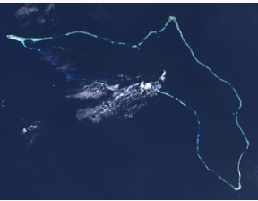 馬紹爾群島誇賈林環礁的雷根試驗場 ( Regan Test Site )。   圖 : 翻攝自維基百科