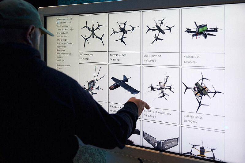  再《Brave1 Market 》網站上，可以入手各式戰爭用無人機裝備。圖：翻攝自 X《Brave1》