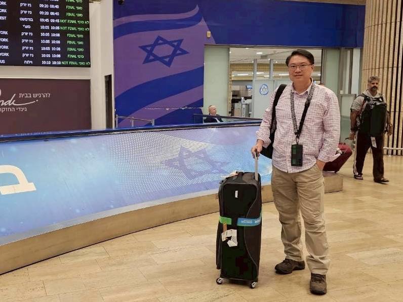 林右昌前往以色列展開「科技產業創新與全社會防衛韌性」學習之旅。   圖：翻攝自林右昌臉書