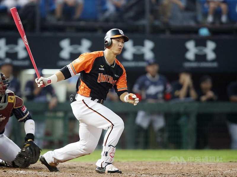 中職統一7-ELEVEn獅隊野手蘇智傑。（中央社檔案照片）   