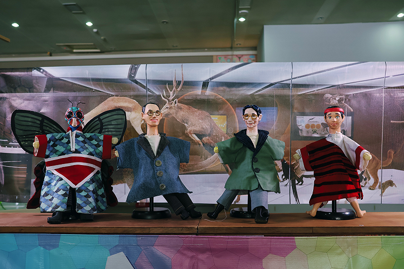 「吉娃斯愛科學布袋戲」將礦物結晶擬人化，用戲劇的方式介紹礦物知識。   圖：國立自然科學博物館／提供