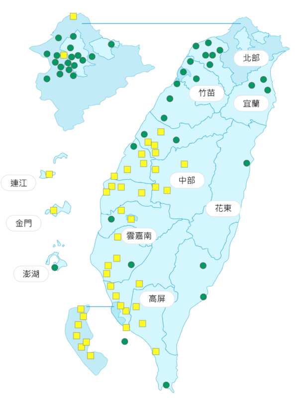 環境部公布各地空氣品質概況。   圖：環境部提供