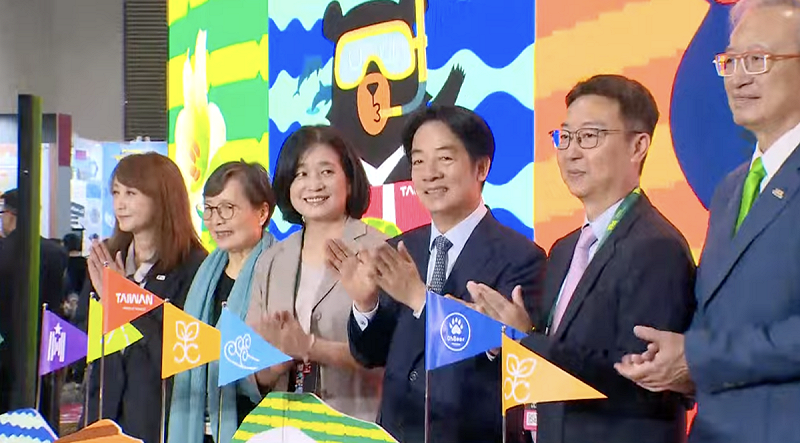 賴清德說,要組成國旅或是國際旅遊入境的國家隊。 圖:翻攝自共訊 賴清德說,要組成國旅或是國際旅遊入境的國家隊。 圖:翻攝自共訊