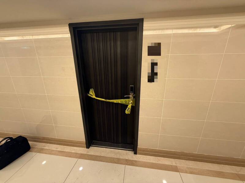 警方在現場拉起封鎖線。   圖：翻攝畫面