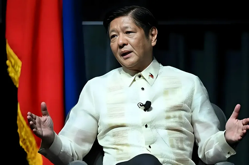  菲律賓總統小馬可仕。 圖：翻攝自 騰訊新聞@田柳Talk 