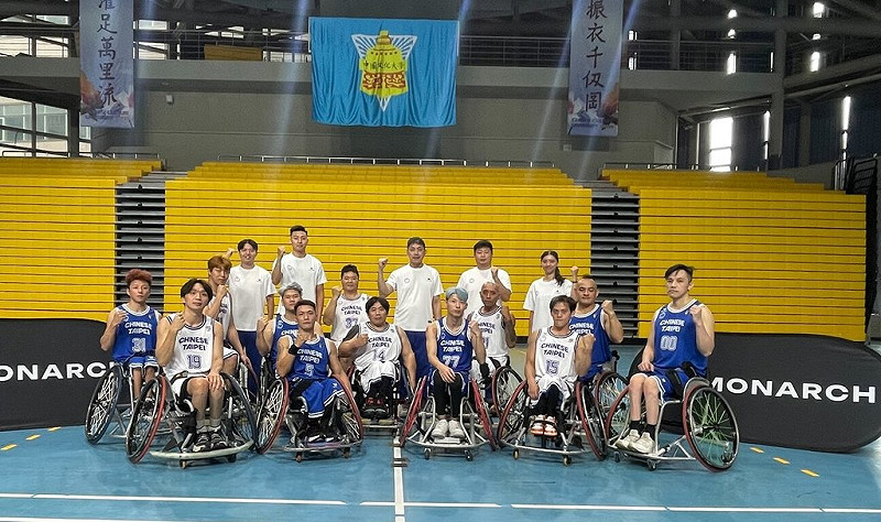 2025國際輪椅籃球總會亞洲大洋洲錦標賽7日在泰國曼谷開打，台灣輪椅男籃代表隊首戰敗給科威特，但仍要力拚2026年名古屋亞帕運輪椅籃球的參賽資格。（MONARCH提供）中央社記者黎建忠傳真　114年11月7日   