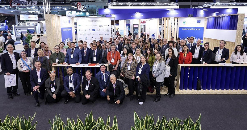 歐盟IURC第1屆全球主題交流活動，高雄獲多座歐洲城市主動洽約交流對談，向世界分享高雄發展智慧交通的城市經驗。   圖：高雄市行國處/提供