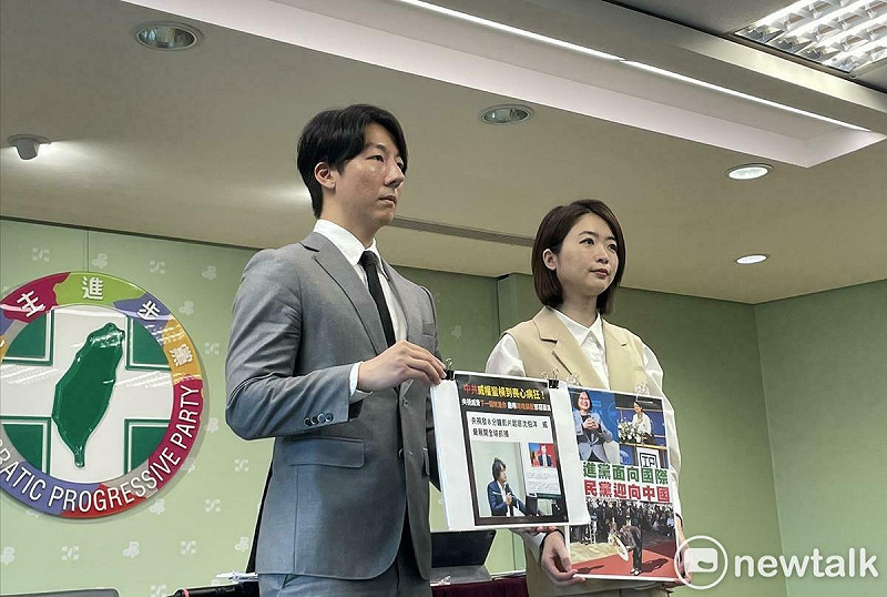 民進黨說，鄭麗文就是赤裸裸的紅統路線。   圖：高逸帆／攝