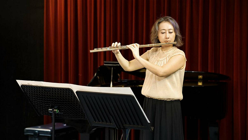 林尚蓉為國內優秀長笛演奏名家。   圖：孫家銘攝