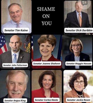 許多民主黨支持者也對 8 名議員協助共和黨通過臨時撥款法案的行為感到不滿。   圖：翻攝自 @fangshimin X 帳號