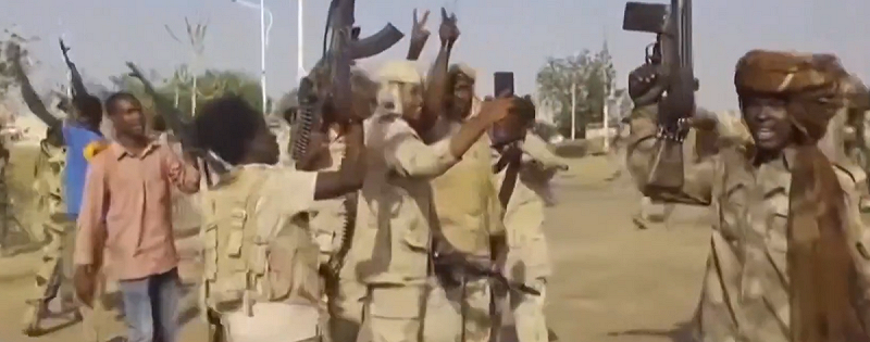 佔領法希爾的蘇丹快速武裝部隊(RSF)民兵。   圖：翻攝自 X《Reuters》