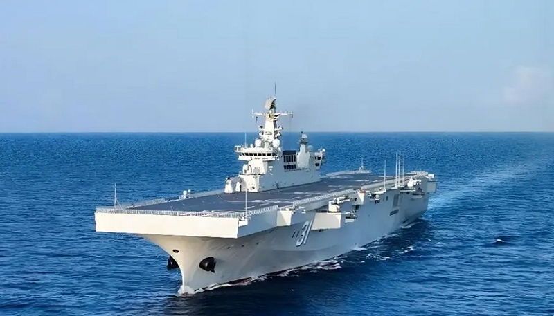 江蘇大洋船廠專用試驗艦。   圖：翻攝自騰訊網