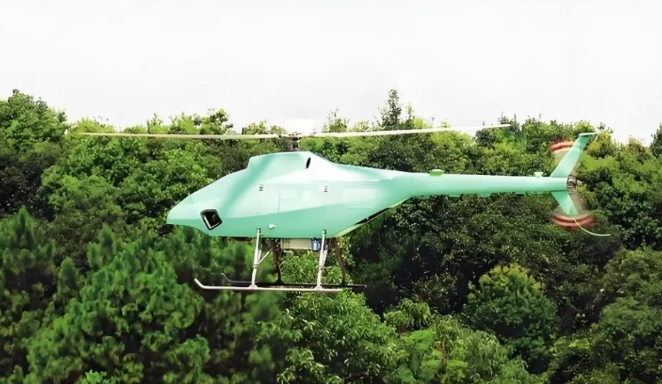  中國新型無人直升機。 圖 : 翻攝自矚望雲霄 