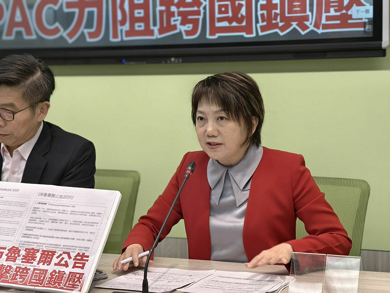 民進黨立委范雲作為IPAC台灣共同主席，感謝民眾黨跨黨派支持才能讓台灣加入IPAC。   圖：金大鈞/攝