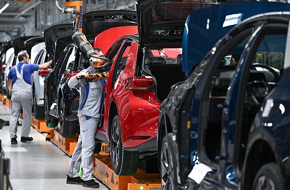 德國茲維考大眾汽車工廠。   圖 : 翻攝自視覺中國