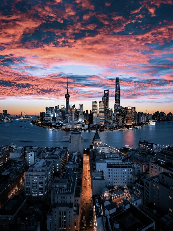 上海外灘一景。   圖：翻攝自 X《 大果仁》