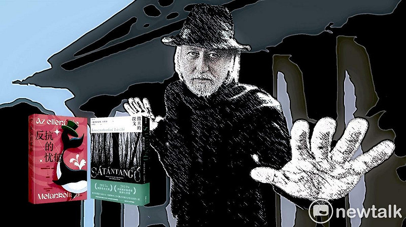 2025年諾貝爾文學獎得主家卡勒斯納霍凱．拉斯洛目前僅有《撒旦的探戈》與《反抗的憂鬱》被翻成中文版  圖：取自網路合成   