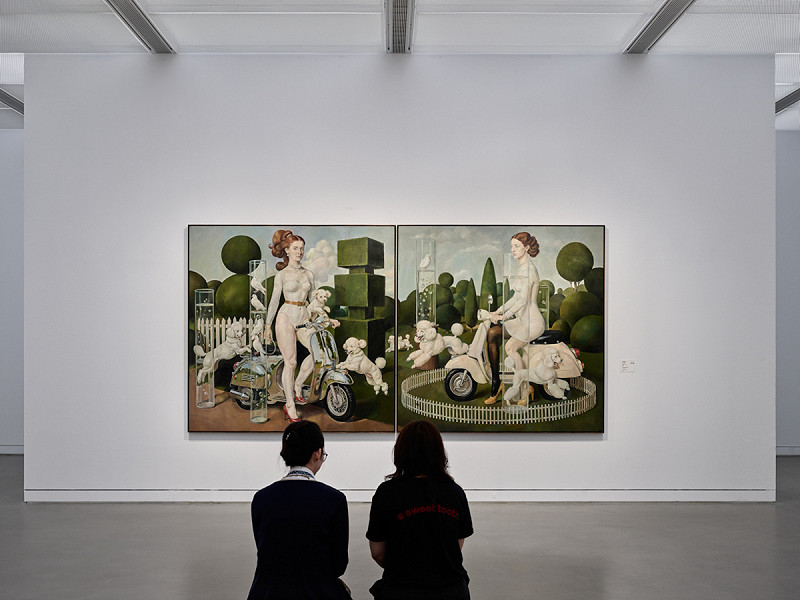 馮．沃爾夫以台灣為靈感，特別創作的展覽同名作品〈花園堡壘〉首度展出。   圖：高雄市立美術館/提供