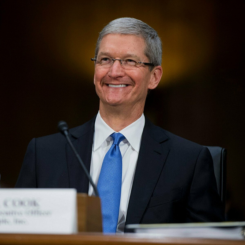 蘋果執行長庫克（Tim Cook）謠傳將在2026年卸任。   圖：翻攝自 X @pubity