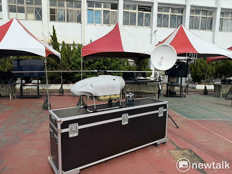 艦載型無人機。   圖：金大鈞／攝