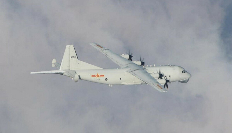 台灣追蹤到中國軍用飛機和海軍艦艇。   圖：翻攝自Ｘ／@TaiwanNewsEN