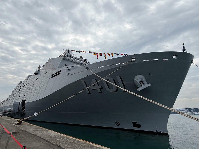 玉山軍艦。   圖：金大鈞/攝