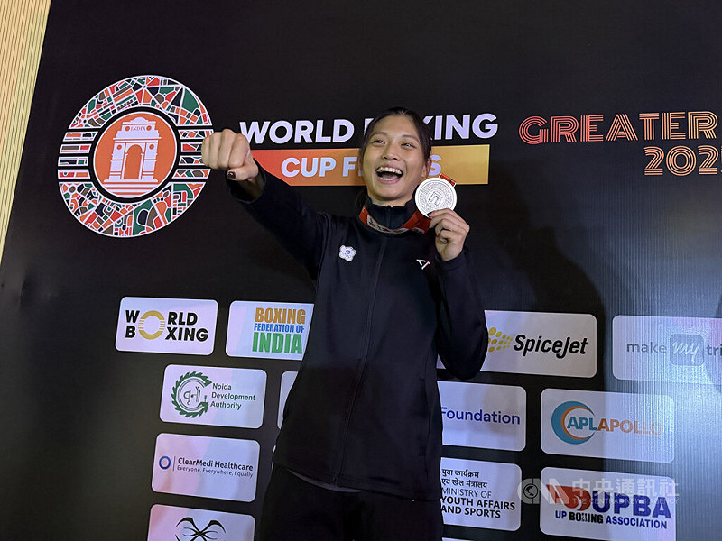 台灣拳擊女將吳詩儀（圖）在WB盃總決賽不敵印度地主選手獲得銀牌，對此她說：「對手當然也不弱，不過下次我不會輸給她了。」中央社記者李晉緯大諾伊達攝　114年11月21日   圖：中央社提供