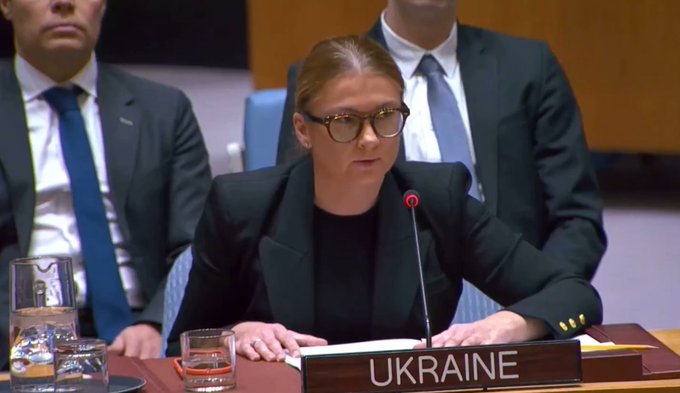 烏克蘭常駐聯合國安理會大表哈約維辛也對新版「和平協議」表示反對，呼籲歐美國家聯合強化對俄羅斯施加的壓力，迫使克里姆林宮停止侵略。   圖：翻攝自 @rainbow78521 X 帳號