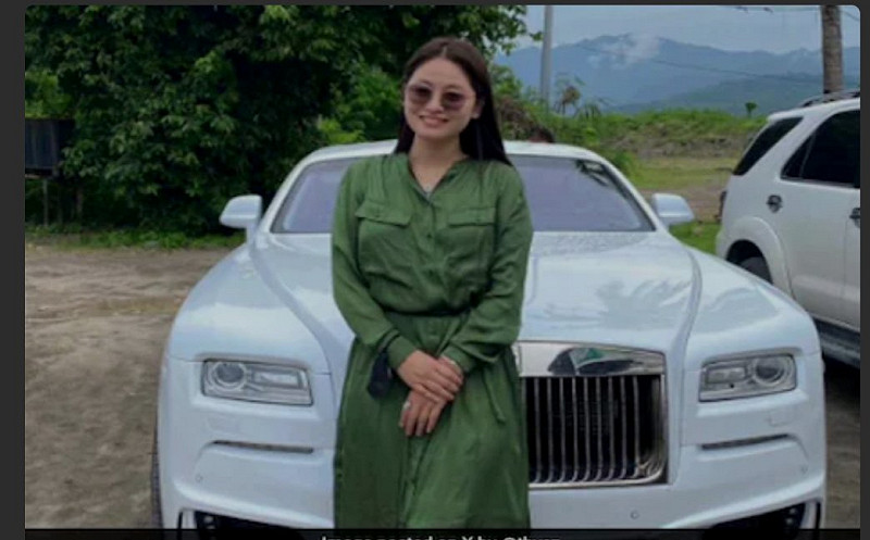 調查人員在現場查獲文件，顯示郭愛麗絲擔任經營園區公司的總裁。多名受害者指稱，他們在酷刑威脅下被迫從事詐騙，成為跨國犯罪組織的「工具人」。 圖:翻攝自X帳號@Maytechummia