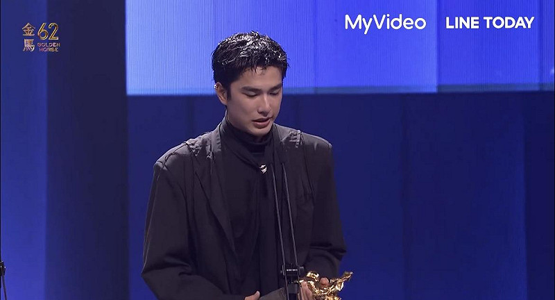 曾敬驊獲得本屆金馬最佳男配角。   圖：翻攝自Line Today