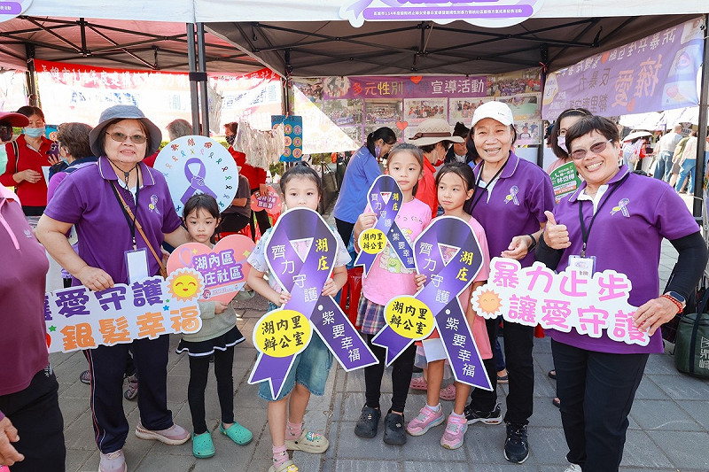 各社區運用創意，以動靜態的多元方式宣導性別暴力防治的重要性。   圖：孫家銘翻攝