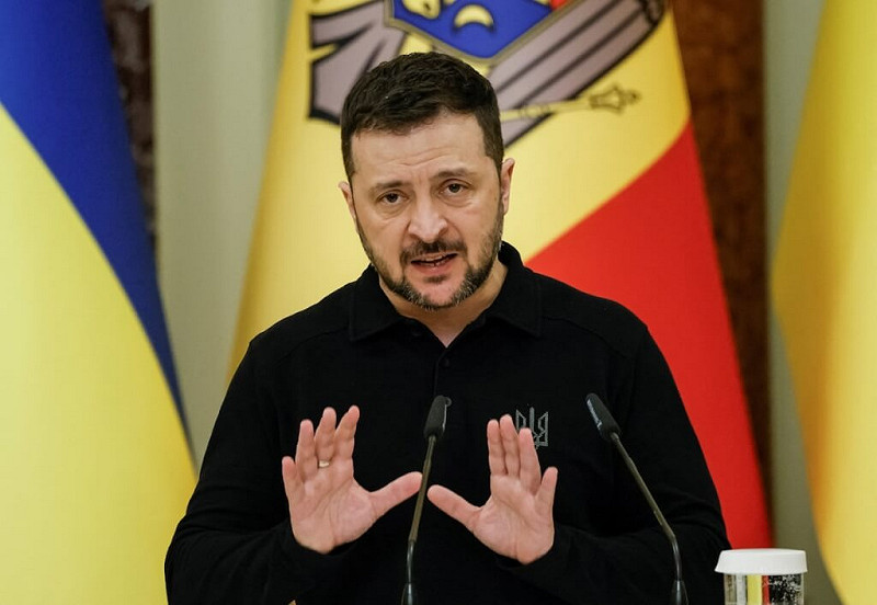 烏克蘭總統澤倫斯基。（路透社）   圖：中央社提供