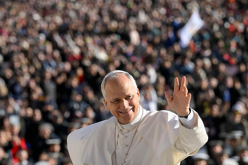 教宗良 14 世。   圖：翻攝自 X《Vatican News》