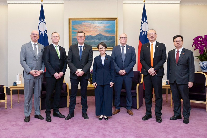 蕭美琴接見「丹麥國會議員訪問團」。 圖:總統府提供 蕭美琴接見「丹麥國會議員訪問團」。 圖:總統府提供