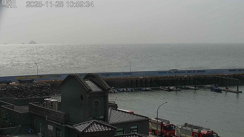 今日上午馬祖空品為「紅色警示」等級。   圖：取自空氣品質監測網