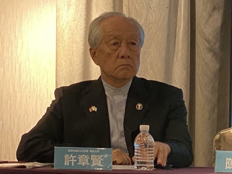 扶輪社3482地區前總監代表許章賢   圖：林朝億/攝