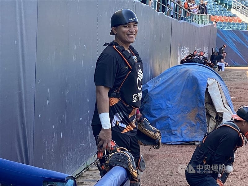 中職統一7-ELEVEn獅隊捕手林岱安行使自由球員（FA）權利，球團開出5年複數年約，盼林岱安能續留。（中央社檔案照片）   