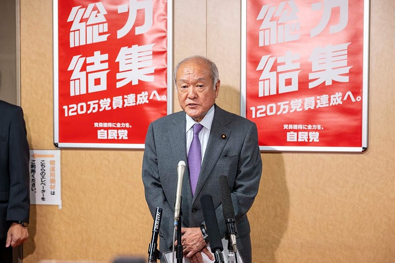 自民黨幹事長鈴木俊一   圖：翻攝自自民黨廣報的Ｘ