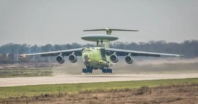  俄羅斯空天軍預警機。 圖 : 翻攝自子桑鷹脉 