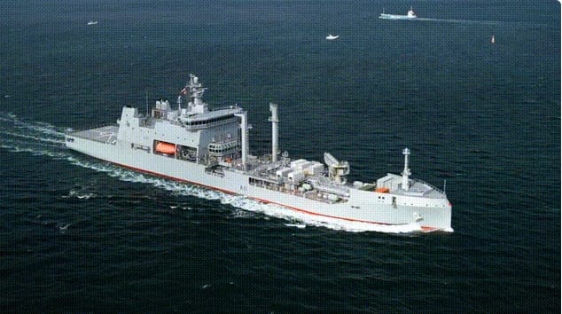 紐西蘭最大軍艦奧特亞羅瓦號穿越台海。   圖 : 翻攝自騰訊網