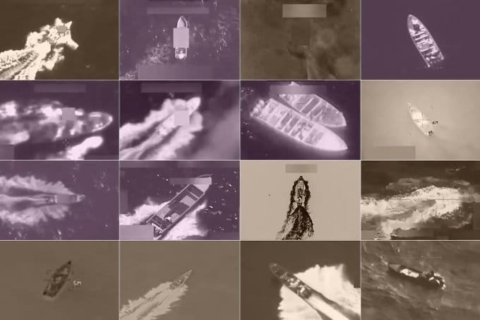 雖然川普表態相信海格塞斯沒有下達類似命令的自清言論，但川普也強調，如果國會最終調查結果顯示海格塞斯與該起事件有關，「那他將自食其果」。圖為成為美軍目標的委內瑞拉快艇「運毒船」。   圖：翻攝自 @Aurora107E X 帳號