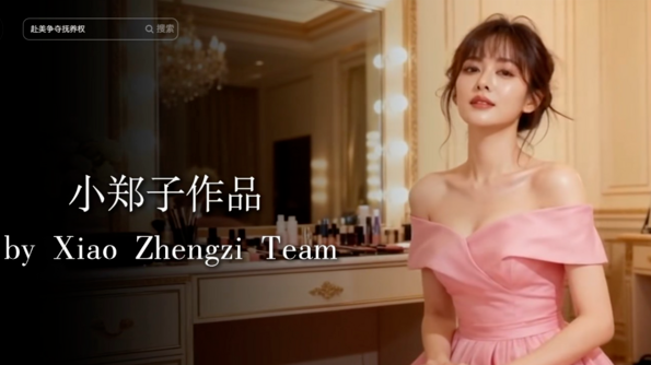 鄭爽工作室開創了「小鄭子事務部」抖音帳號，並推出AI短劇。   圖：翻攝自抖音