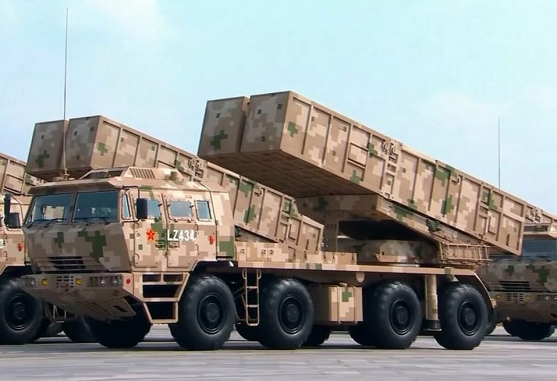 PHL-16 多管火箭發射器。圖：翻攝自 X《Alex》