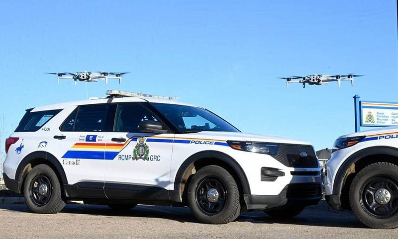 加拿大皇家騎警（RCMP）稱中國製造的無人機存在「高度安全風險」，因此禁止使用於敏感任務上。   圖：皇家騎警提供