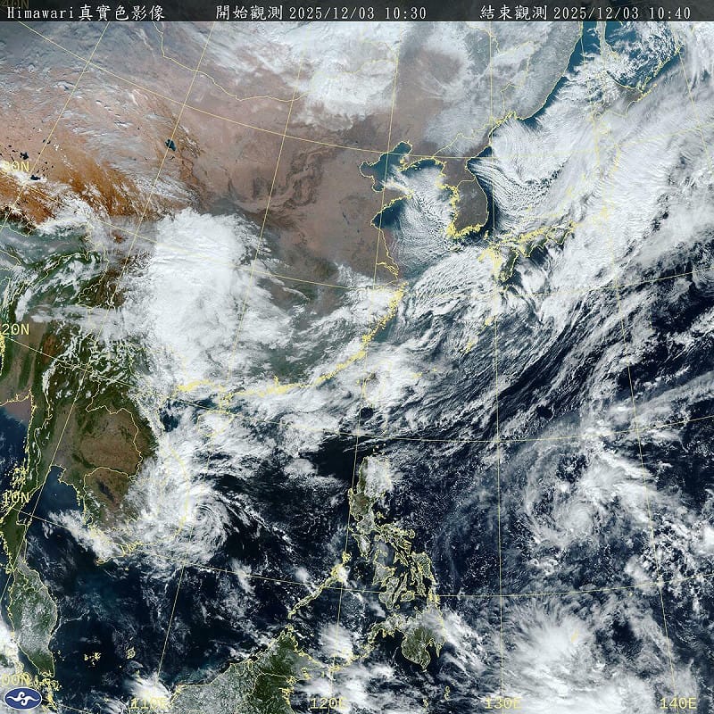 今天起強冷空氣南下，北台愈晚愈冷，明後天水氣減少，但持續低溫，清晨可能只有12度。   圖：取自氣象署