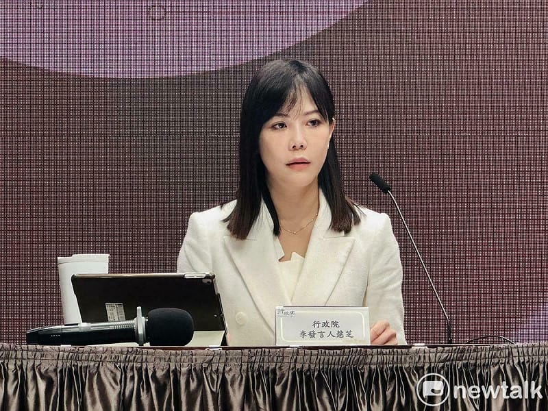 行政院發言人李慧芝。   圖：謝莉慧/攝